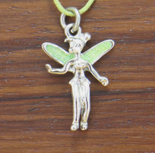 Disney Fairies Tinker Bell Vintage Pendant Necklace Original Vintage