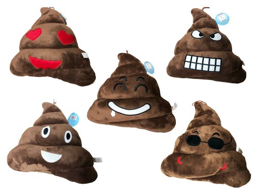 Peluche Cuscino Emoticon Popò EMOJI FACCINE CACCA 30CM idea regalo scherzo