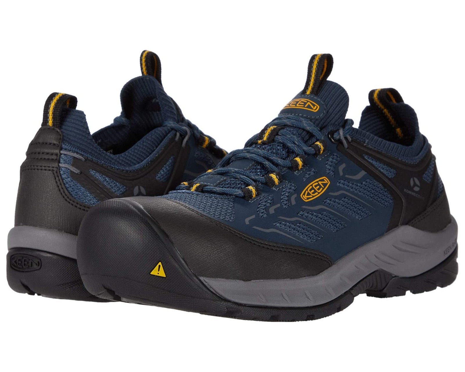 KEEN Z7064 Utility Flint II Sport Sneakers Uomo Midnight Navy Acciaio Taglia 7 EE