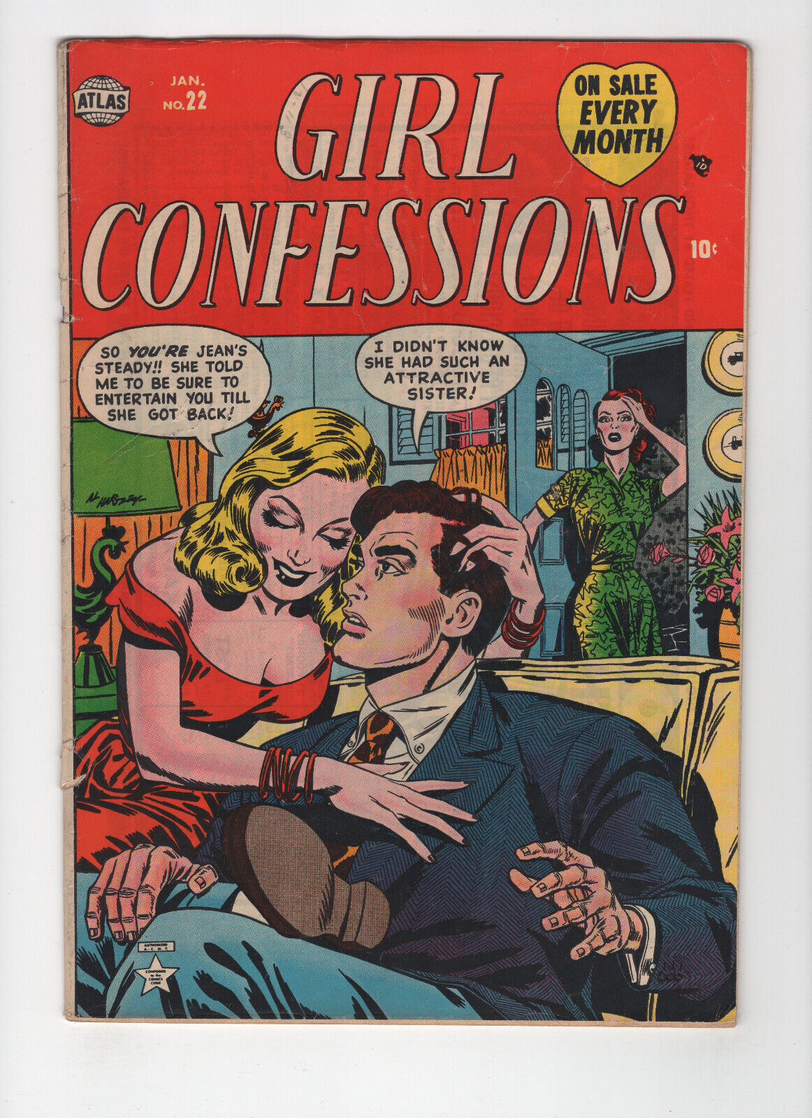 Girl Confessions #22 (1953 Atlas Comics) Low Grade READ
