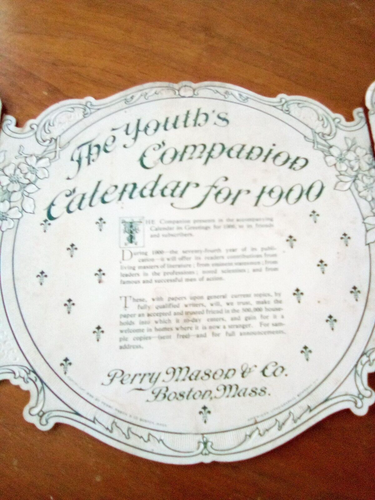 VTG 1900 CALENDAR VICTORIAN LADIES w HATS COPYRIGHT 1899 PERRY MASON BOSTON MASS - Picture 6 of 8