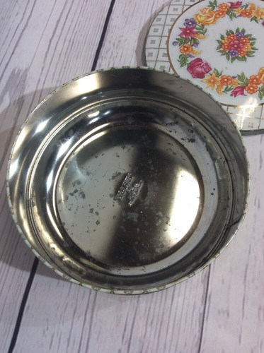 Daher verzierter runder Blechbehälter mit Deckel England - Bild 2 von 10