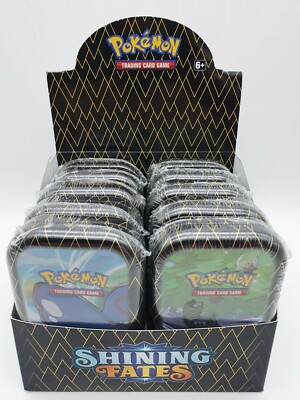 Pokemon 4.5 Mini Tin Box Englisch Shining Fates Set Sword Shield Booster NEU OVP