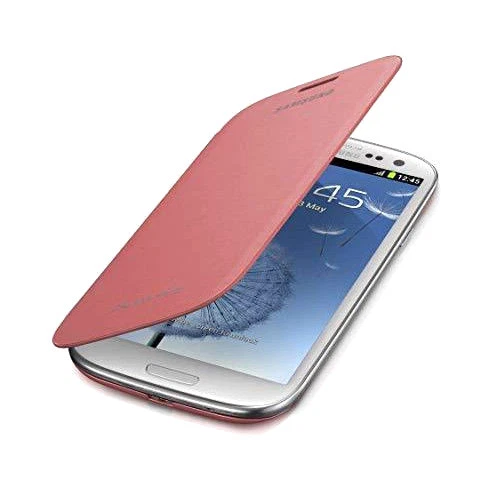 GENUINE Samsung Galaxy S3 i9300 Flip Cover Case Pink - EFC-1G6FPECSTD - Image 2 of 2