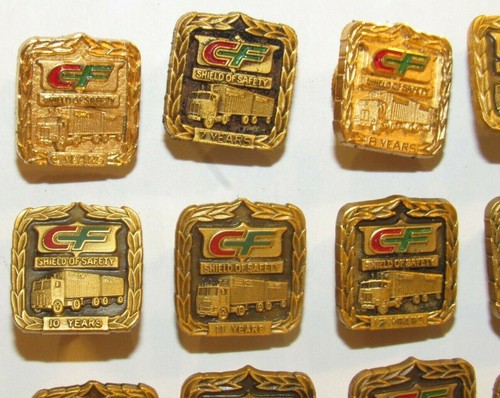 Menge 19 Vintage konsolidierte Freightways CF Employee Award Pins & Krawattenverschluss - Bild 2 von 5