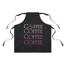 Coffee Apron Pink Font Black style