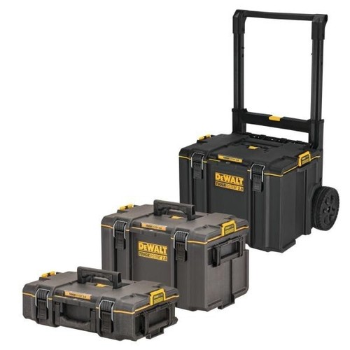 DeWalt DWST83526-1 TOUGHSYSTEM 2.0 Stackable Tool Boxes & Trolley Kit x3 Pcs - Picture 2 of 4