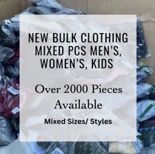ALL BRAND NEW! WHOLESALE BULK CLOTHING ~ MEN’S WOMEN’S KID’S VINTAGE & PLUS SIZE