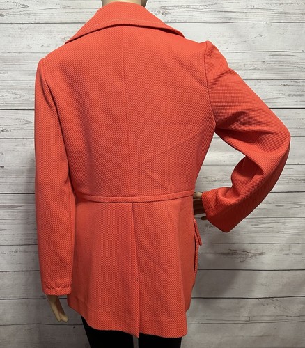 True Vintage 70s Koret of California Jacket Medium Large Textured Orange Unikat - Bild 10 von 14