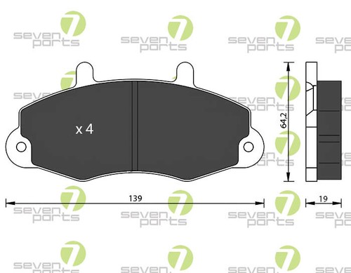 PLAQUETTES DE FREIN Compatible Avec OPEL ADAM 07/14->> OPEL CORSA E 09/14