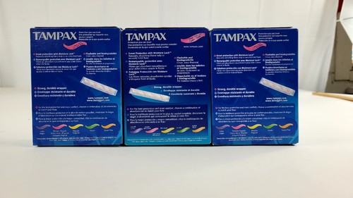 3 Cajas, Tampones Tampax De Colección Delgados Absorción Regular 20ct Película de Utilería - Imagen 6 de 9