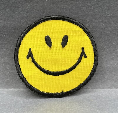 Vintage Smiley Face Patch Original 3