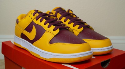 スニーカー Nike Dunk Low Retro Gold Deep Maroon Nike Dunk Low Retro Uni Gold Deep Maroon Men's Size 12.5 DD1391