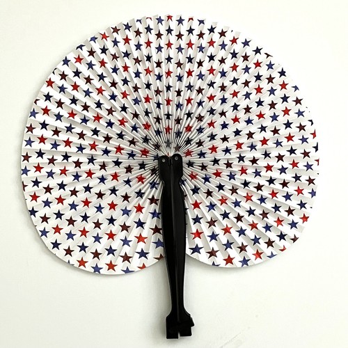 3 Pack Mini July 4th Patriotic Foldable Paper Folding Accordion Hand Fans - Picture 4 of 5