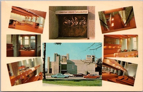 Vintage 1960s UNIVERSITY OF ILLINOIS Postcard  "Christian Science Organization"