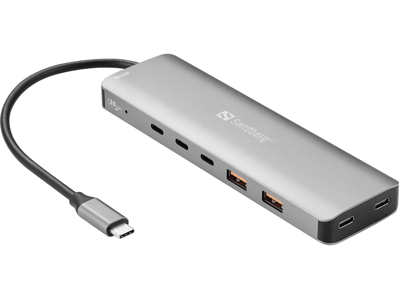 Sandberg 136-79 USB-C to 5xUSB-C+2xUSB-A 100W