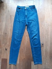 Asos Tall Jeans Straight Leg Mid Blue 30 Inch Waist 35 Inch Leg