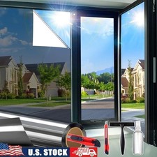 One Way Window Film Daytime Privacy UV Blocking Heat Control Static Cling Tint
