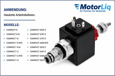 Haulotte Notventil 24V 2440508550 Magnetventil Compact 8 10 12 14