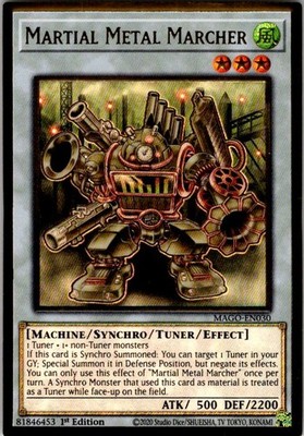 YuGiOh Maximum Gold Martial Metal Marcher MAGO-EN030 NM 1st Edition