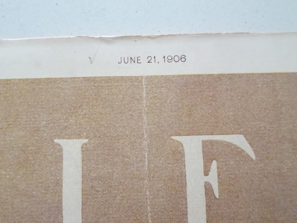 Life Magazine June 21, 1906 ~ Vol XLVII No. 1234 ~ Price Ten Cents - Image 2 of 4