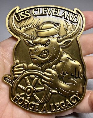  USN USS Cleveland Forge A Legacy US Navy Challenge Coin