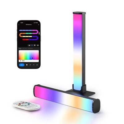 LuminexDesigns RGB TV-Backlight 25 cm mit App-TV-Sync, B22 LED-Lichtleisten