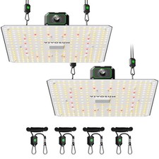 VIVOSUN 2-Pack 100W LED Grow Light Full Spectrum for 4x2FT Indoor Planting
