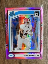 2024 Panini Donruss - Rated Rookie Jase McClellan Optic Preview Pink Prizm (RC)