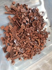 Lego Reddish Brown 500G Bulk Bundle Various Bricks 0.5KG Job Lot #2