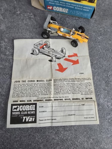 Corgi 159 Cooper Maserati F1 Racing Car In Original Box And Paperwork. - Picture 2 of 12