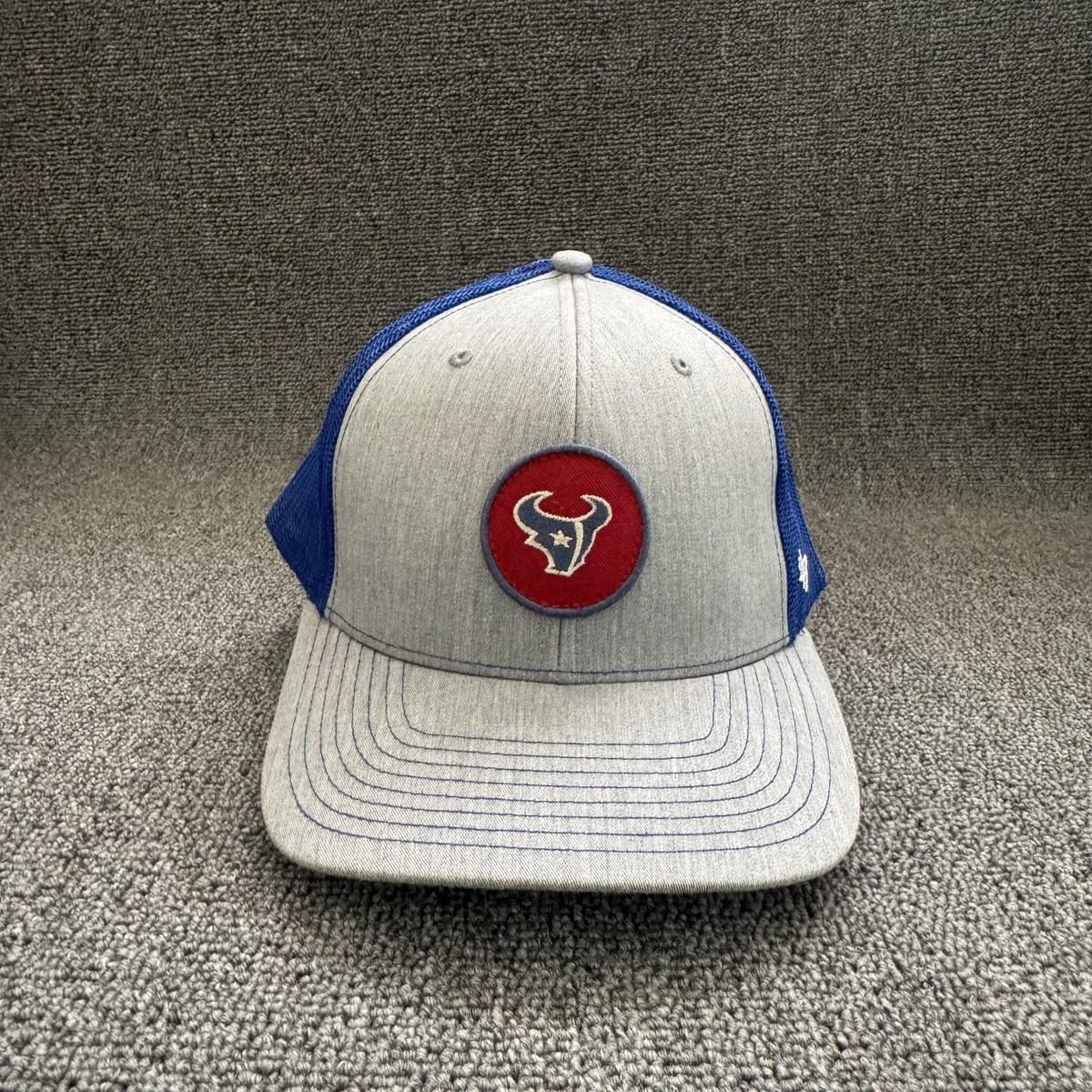 '47 Brand Houston Texans Trucker Snapback Gray Blue Hat Adjustable