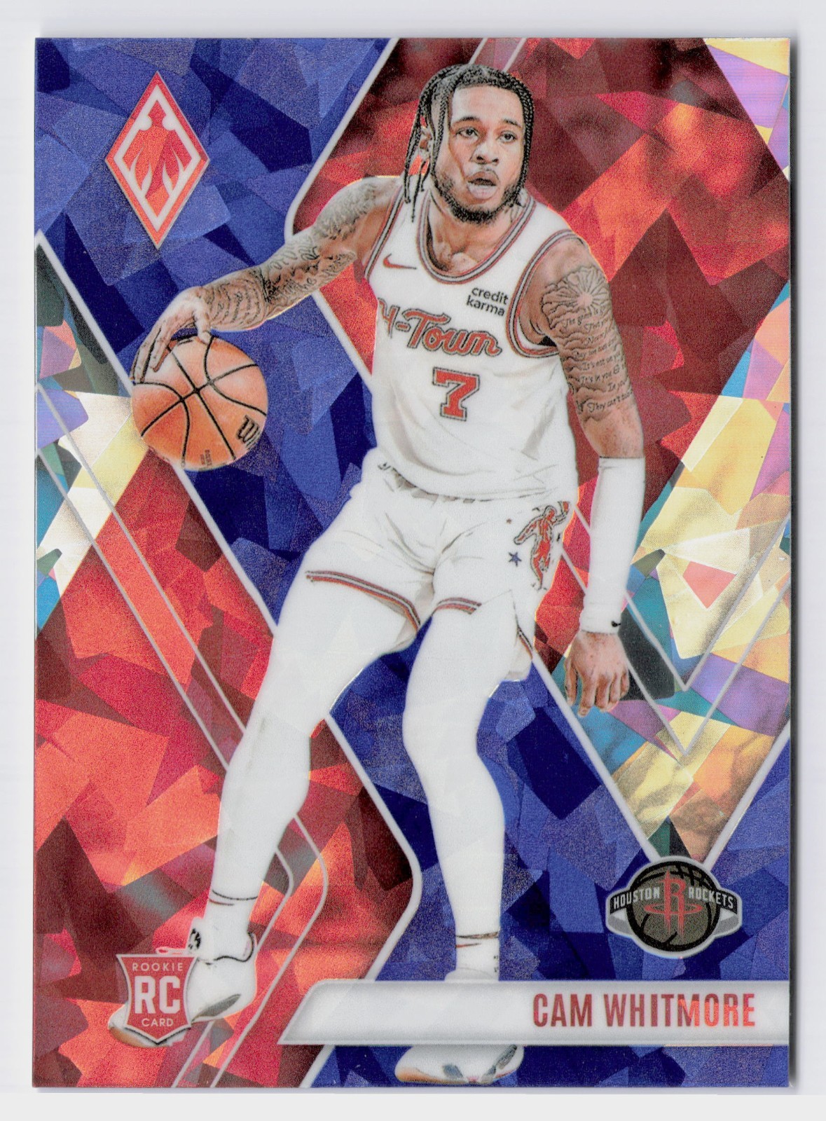 2023-24 Panini Phoenix Rookies Cam Whitmore #294 Blue Ice (RC) HOUSTON ROCKETS