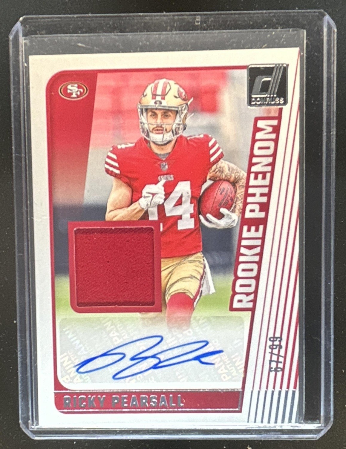 Ricky Pearsall Panini Donruss Rookie Phenom Jersey Autographs #RJARPE Base