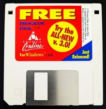 Version 3.0 America Online Collectible / Install 3.5" Floppy Disk Vintage, AOL Version 3.0 America Online Collectible / Install 3.5" Floppy Disk Vintage, AOL