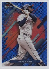 2025 Topps Finest Rare Blue Checkerboard Refractor 23/49 Yordan Alvarez 15zu