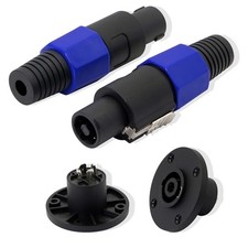 Speakon NL4FC NL4 Connector Round Speaker Plug Twist Lock 4 Pole Speaker Plug...