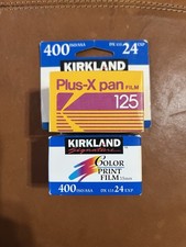 Kodak Plus-X pan 125 Film 35mm Black White Kirkland 400iso Color Both Expired