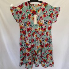 Juniors Short Summer Dress Comfy Floral Size Large