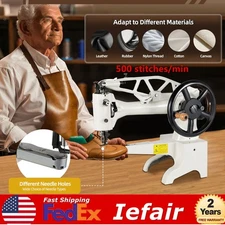Manual Hand Cobbler Shoe Repair Machine Nylon/Cotton Line Sewing Machine USA