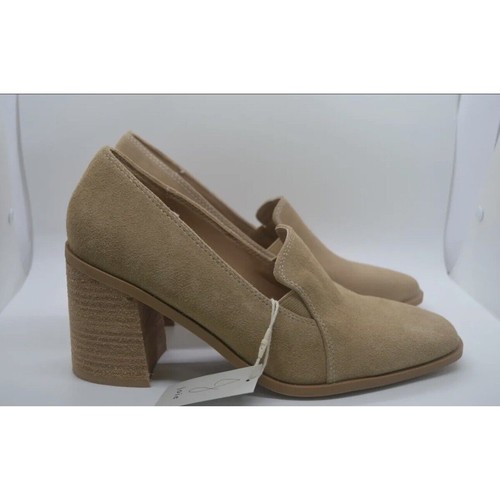 Zapatos de gamuza Joie Wevenly para mujer tacón alto cuero tostado talla 7,5 nuevos sin caja - Imagen 3 de 6