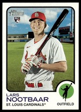 2022 Topps Heritage Lars Nootbaar Rookie St. Louis Cardinals #32