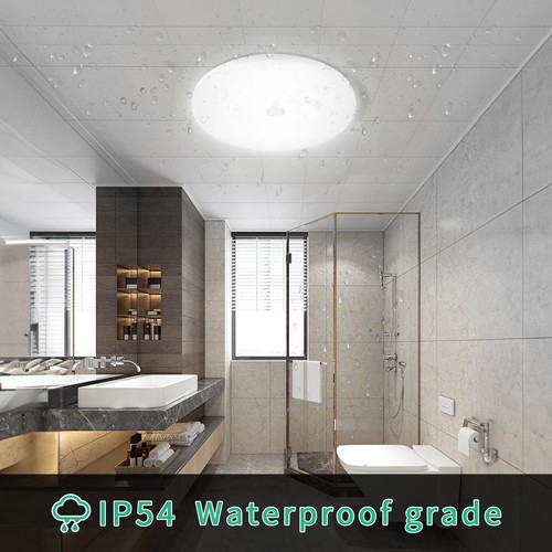 LED Deckenlampe Panel Deckenleuchte Schlafzimmer Bad Wohnzimmer Flur lampe IP44 - Bild 31 von 47