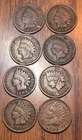 Indian Cents 1897,1898,1909,1905X2,1902,1906X2 Get (8) These Actual Penny’s Q206