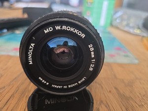 Minolta MD W.ROKKOR 28mm F2.8 MD Wide Angle Prime Lens - MD Mount - Good Conditi