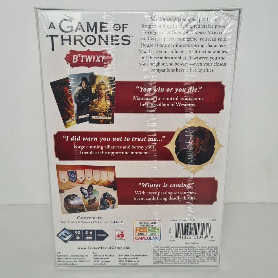 A Game of Thrones B'Twixt New & Sealed Card Board Game Family Fantasy Flight - image 2 of 4