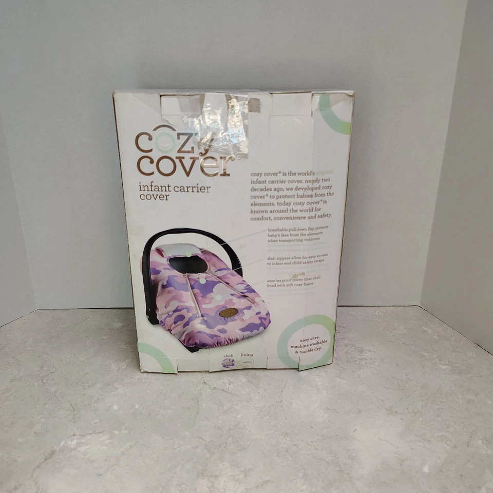 Cozy Cover Infant Carrier Cover Pink Camo *New Open Box* - Image 2 of 4