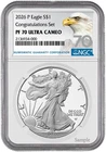 Pre - 2026 P Silver American Eagle S$1 Congratulations NGC PF70 Ultra Cameo