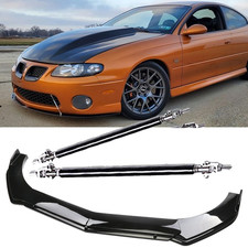 For Pontiac Gto 2004-2006 Front Bumper Lip Splitter Spoiler Strut Rods Body Kits