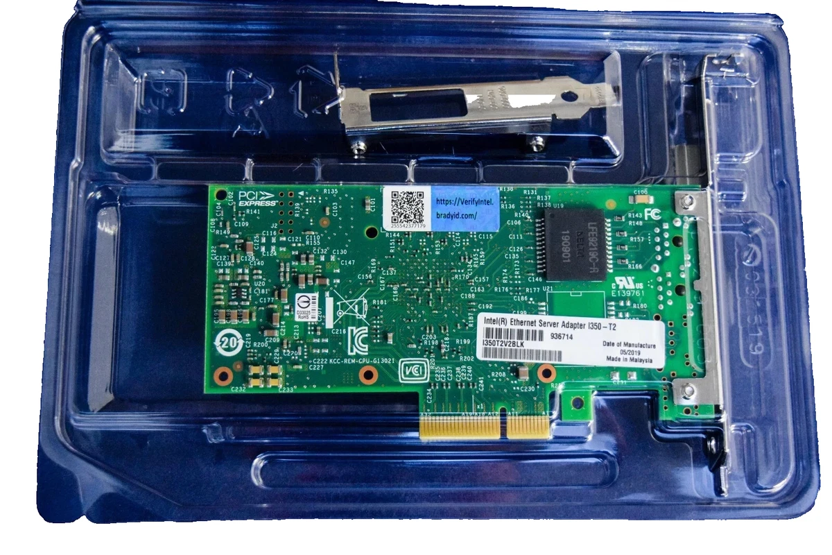 Placa De Rede RJ45 Dell Intel I350-T2 1Gb 2 Portas - 0XP0NY